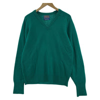 ニット 70s PENDLETON USA製 Vネックセーター 緑 (M) M グリーン