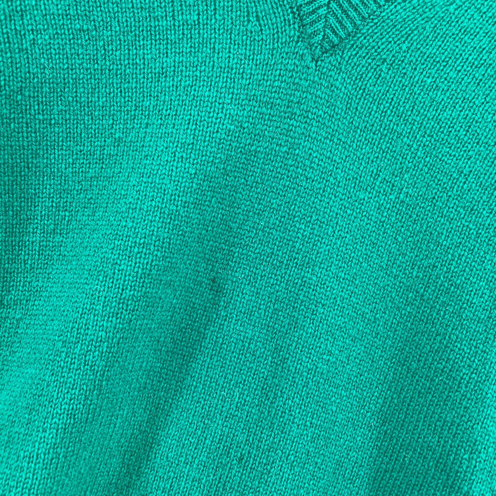 ニット 70s PENDLETON USA製 Vネックセーター 緑 (M) M グリーン
