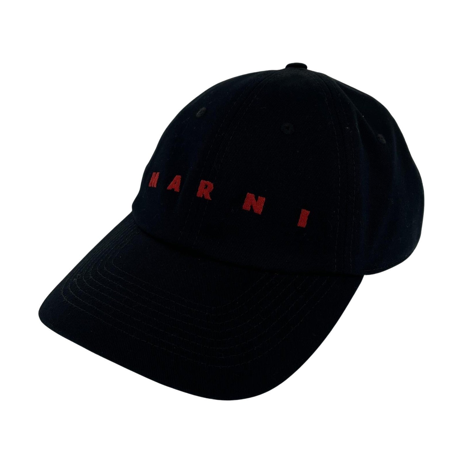 その他帽子 MARNI 24SS 刺繍ロゴ ベースボールキャップ S 黒 CLZC0108S0 ブラック