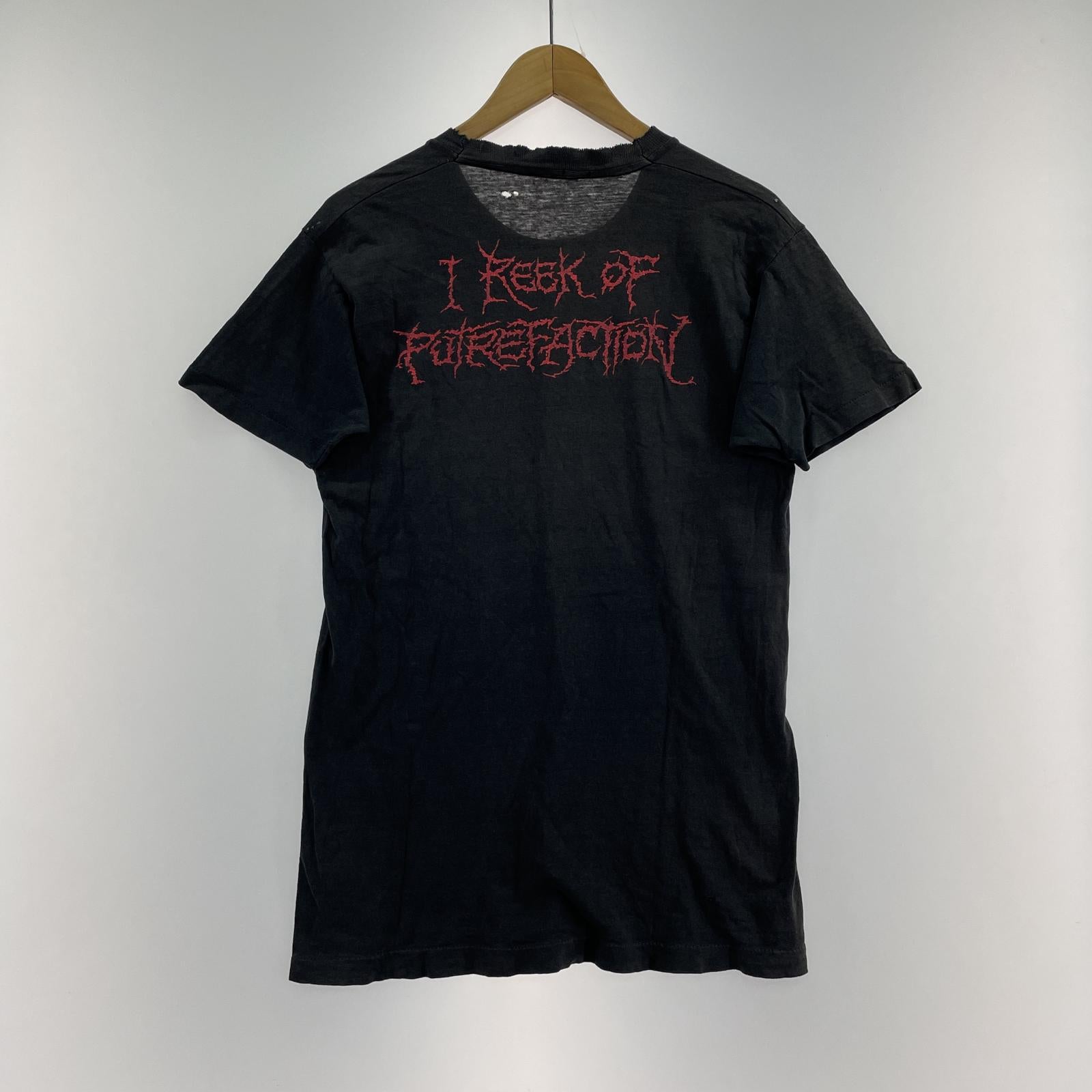 半袖Tシャツ CARCASS 90s バンドTシャツ M相当 フェードブラック ブラック