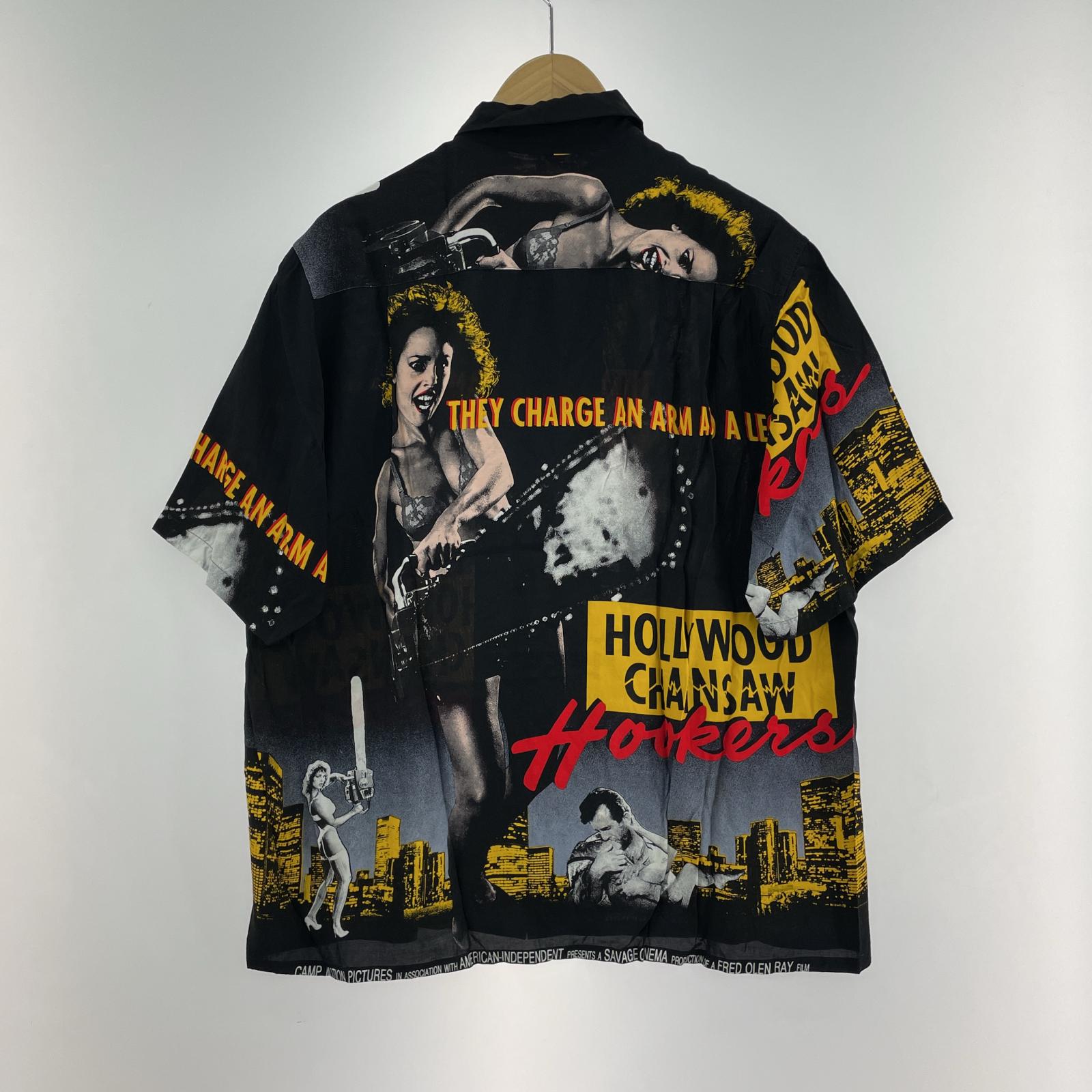 長袖シャツ WACKO MARIA HOLLYWOOD CHAINSAW M ブラック