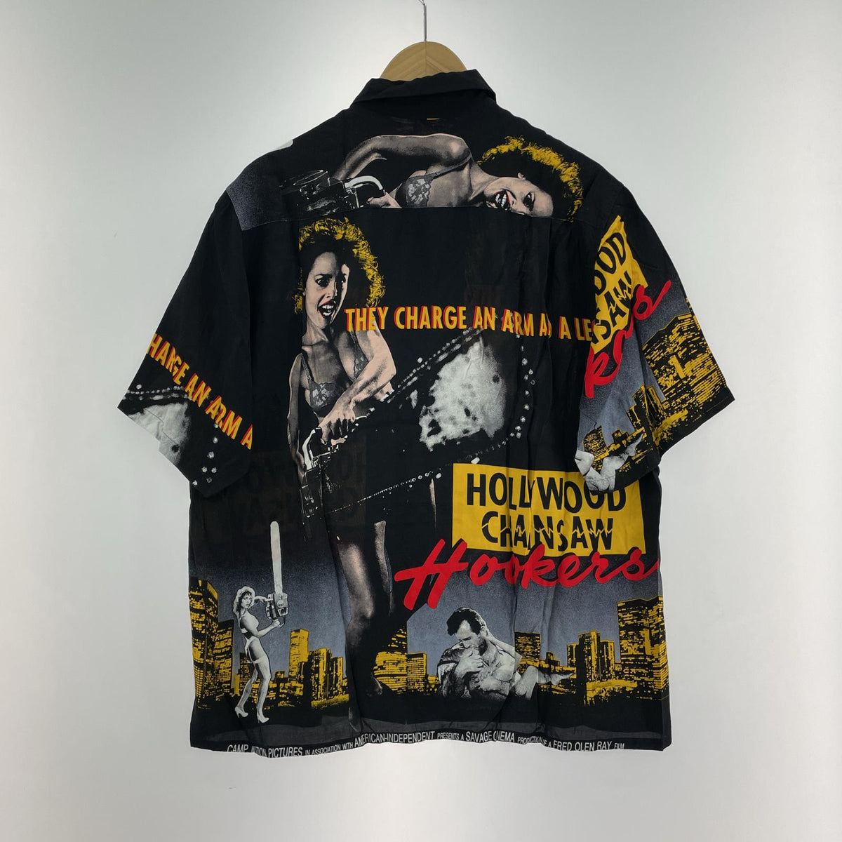 長袖シャツ WACKO MARIA HOLLYWOOD CHAINSAW M ブラック