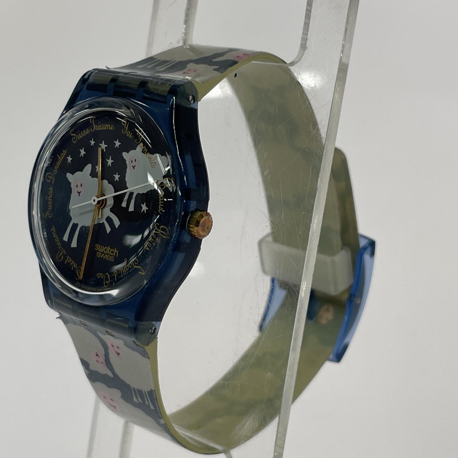 腕時計 Swatch ブラックシープ/QZ