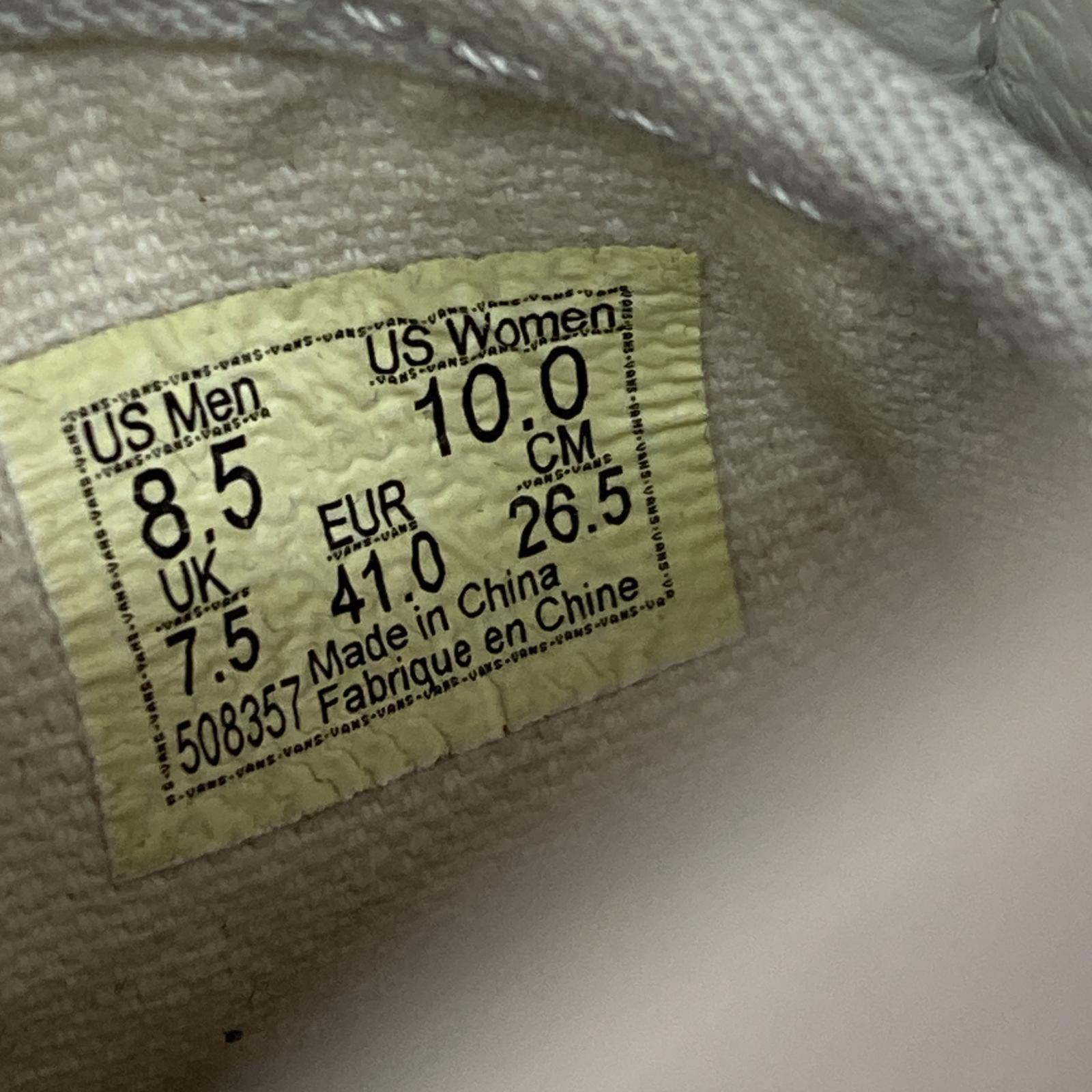スニーカー VANS メンズスニーカー グレー (26.5cm) 26.5cm (US8 1/2 UK8 EU43) グレー