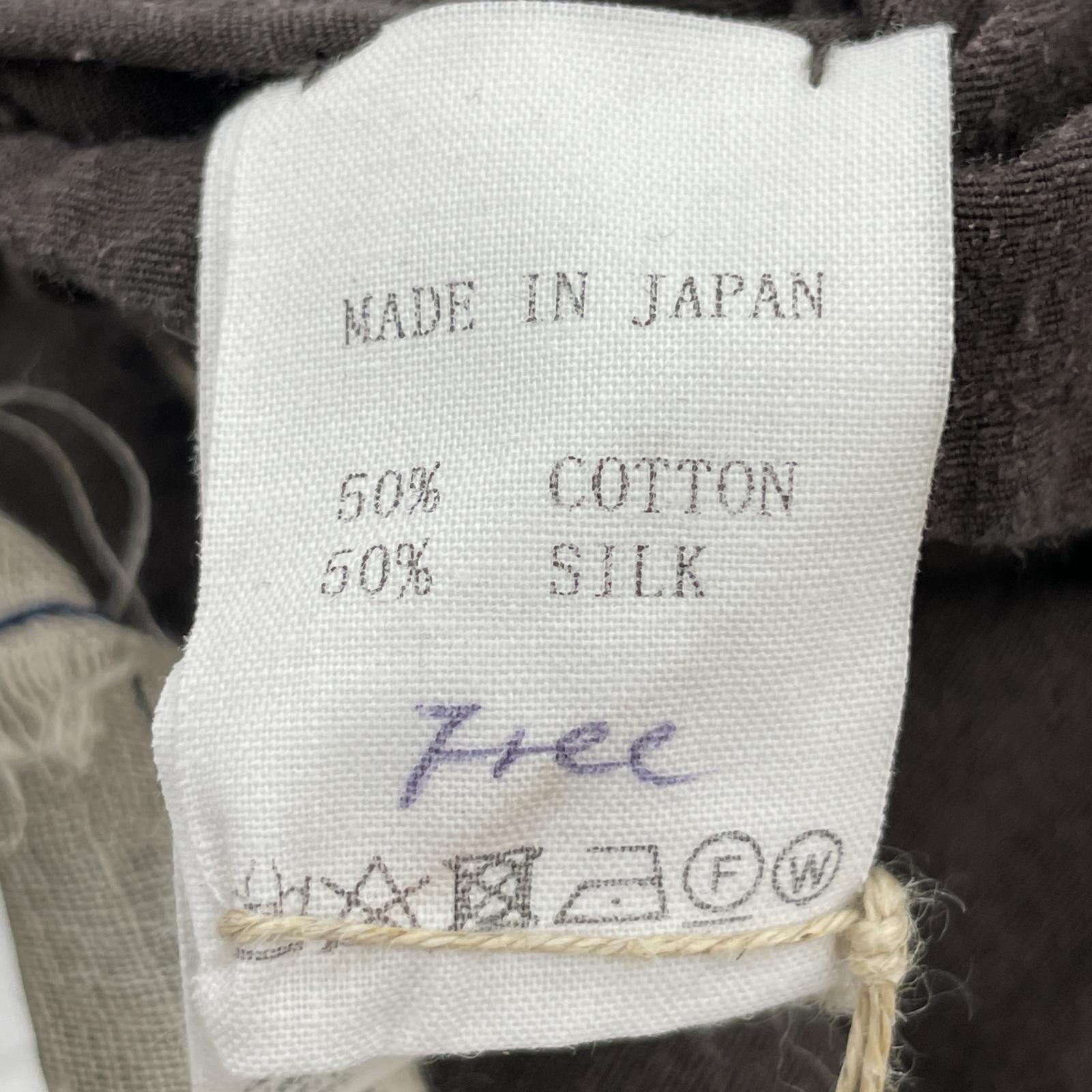 ワンピース Kaval コットンシルクスリットワンピース ブラウン