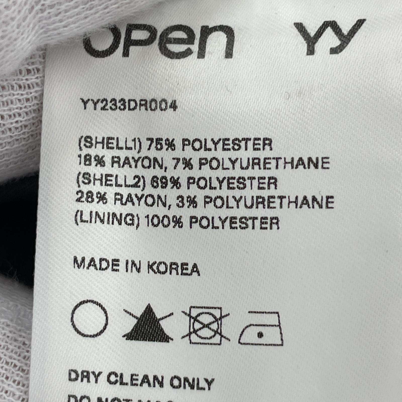 ワンピース OPEN YY フーディーワンピース 黒 2 ブラック