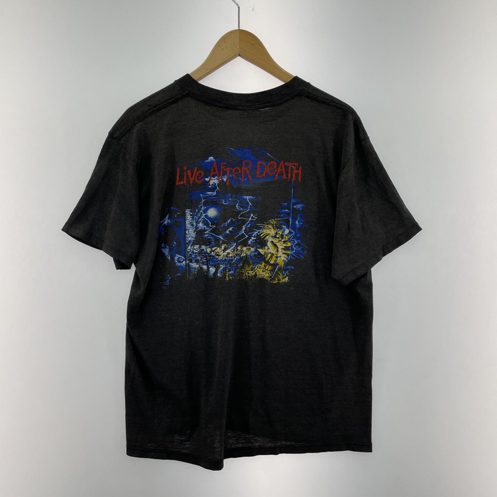 その他トップス 80s IRON MAIDEN Live After Death Tシャツ(XL)ブラック LL ブラック