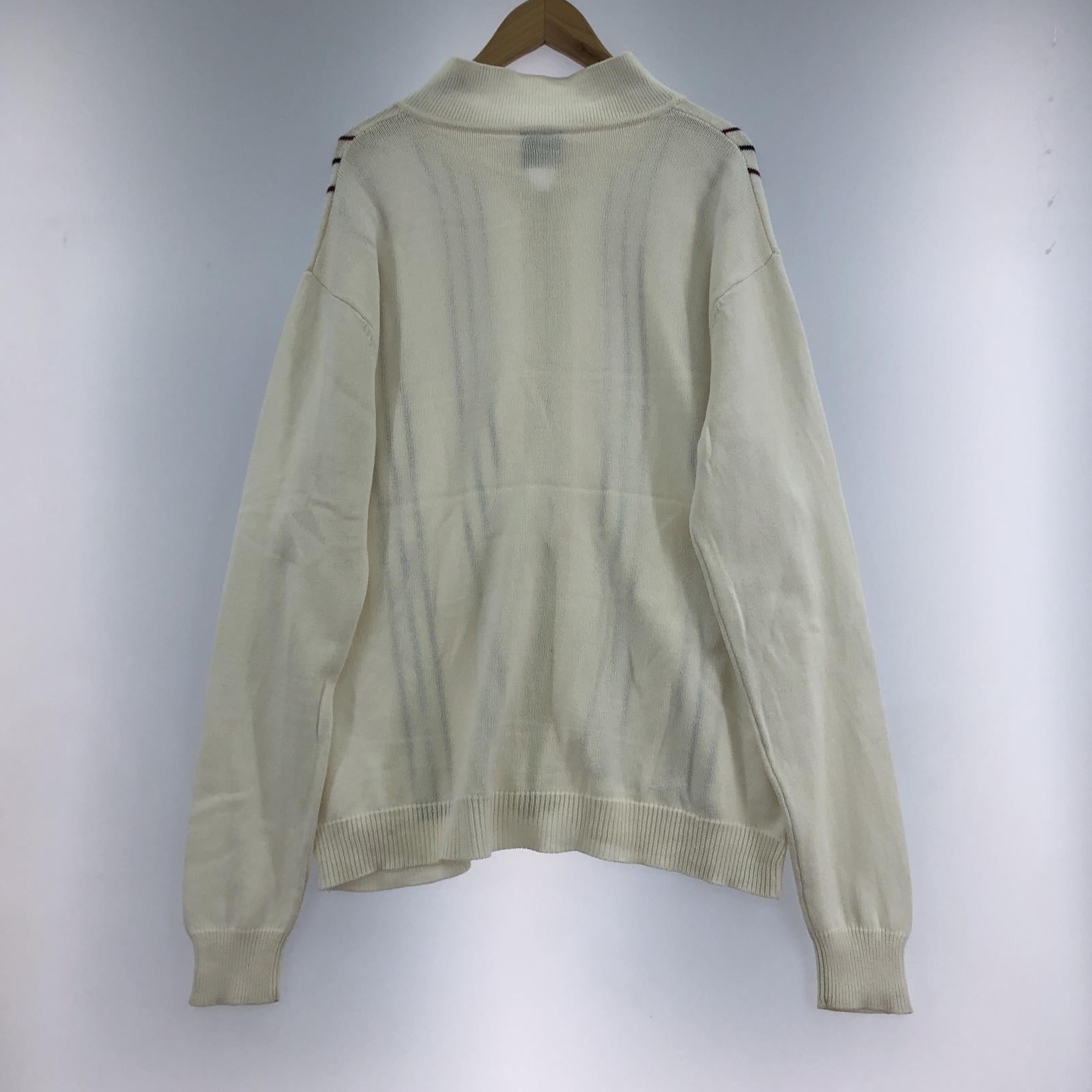 その他トップス FTC STRIPE ZIP UP SWEATER 白系 (L) L