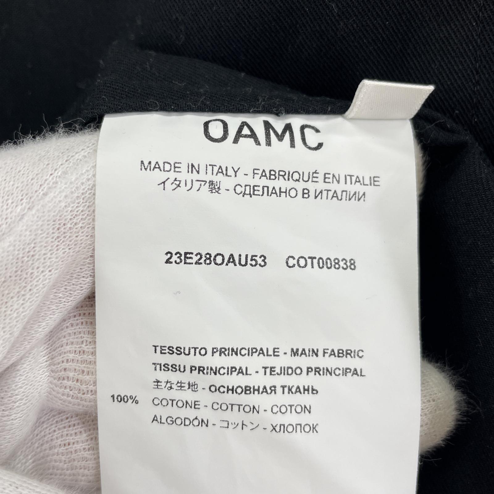 その他アウター OAMC OVER ALL MASTER CLOTH ジップアップシャツ 黒 M ブラック