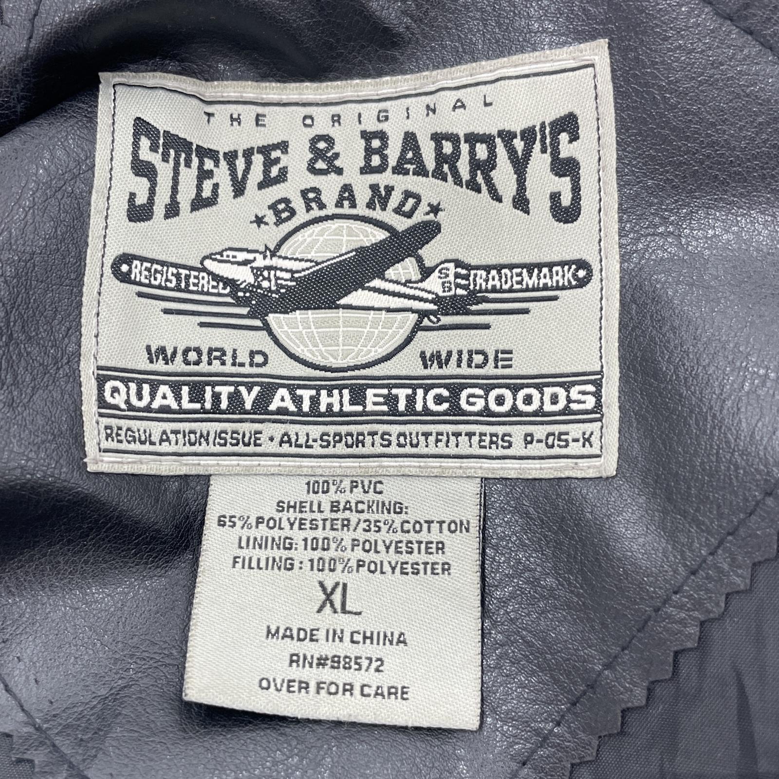 その他アウター STEVE&BALLYS OUTLAW CYCLES レザーパッチスタジャン(XL) ブラック