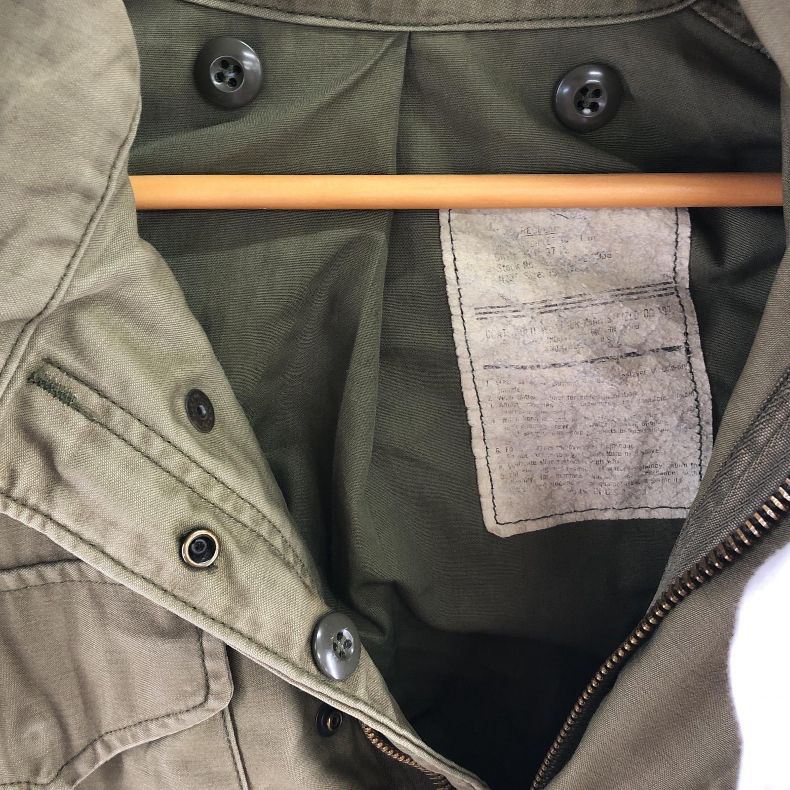 その他アウター 70-80s UA ARMY M-65 3rd ブラスジップ ミリタリージャケット S