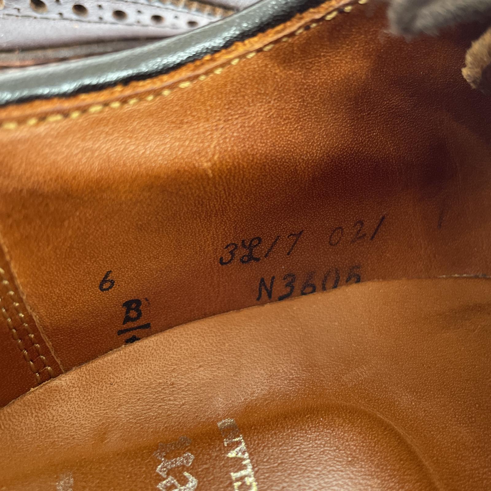 ブーツ ALDEN N3605 ウイングチップシューズ (6D) ブラウン