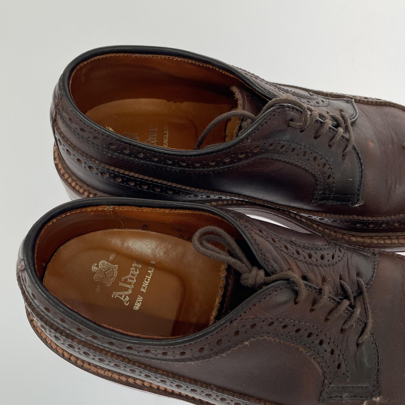 ブーツ ALDEN N3605 ウイングチップシューズ (6D) ブラウン