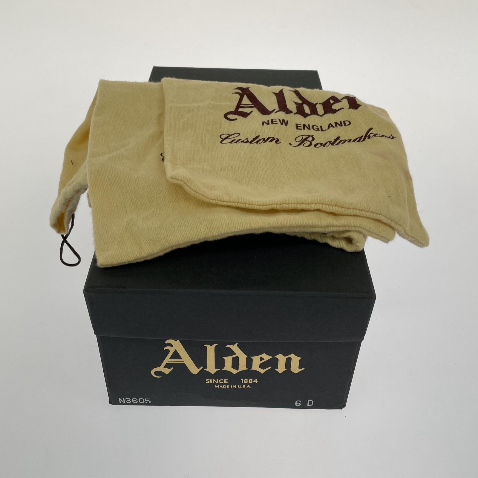 ブーツ ALDEN N3605 ウイングチップシューズ (6D) ブラウン