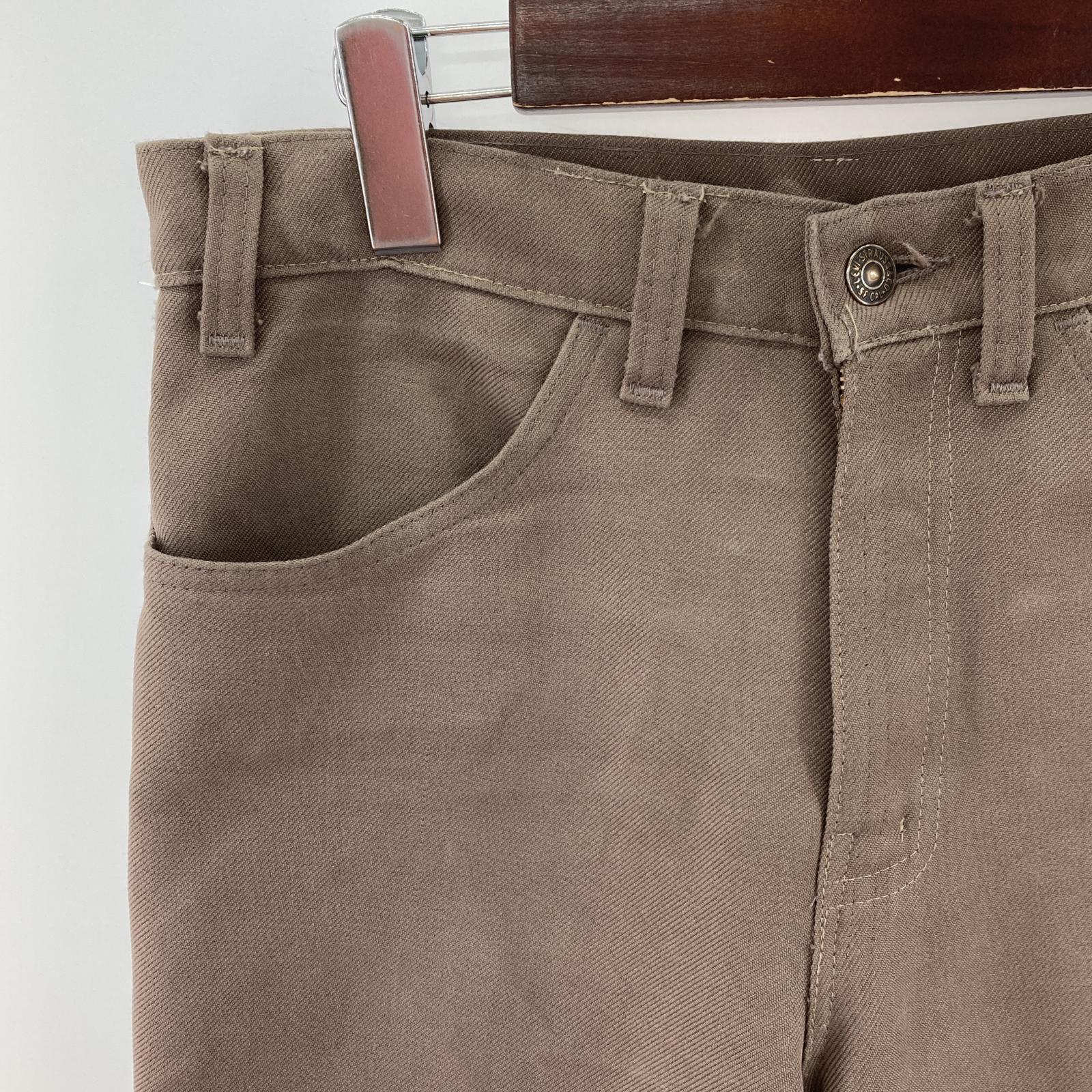 その他ボトムス 80s Levi's スラックスパンツ talonジップ W31 ベージュ