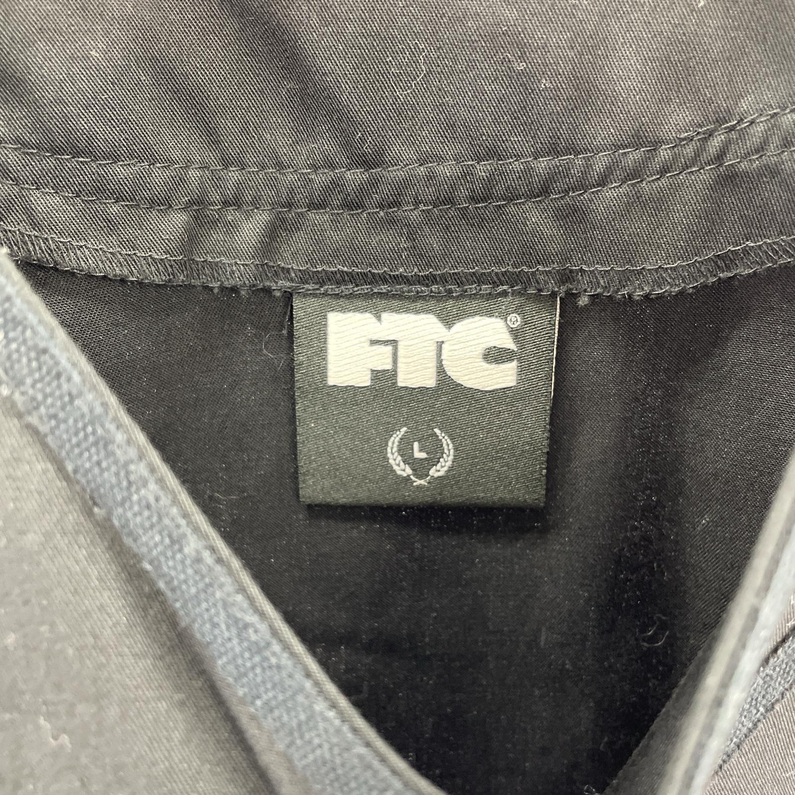 長袖シャツ FTC ベースボールシャツ 黒 L ブラック