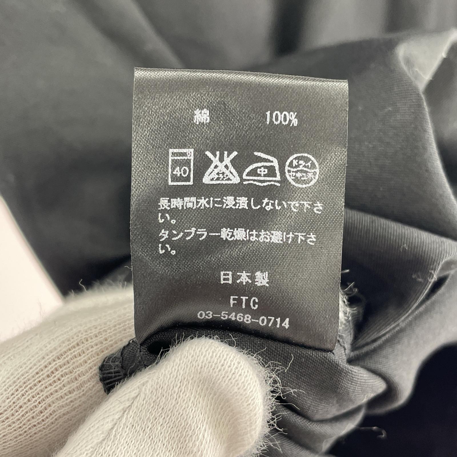 長袖シャツ FTC ベースボールシャツ 黒 L ブラック