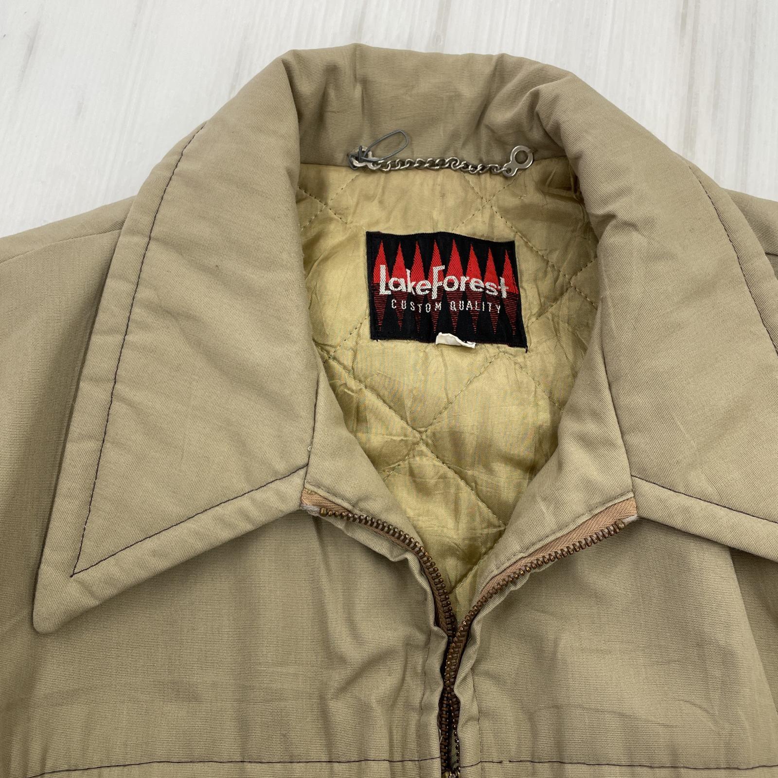 その他アウター OLD LAKE FOREST 内キルティングジャケット 44 70s? 44 ベージュ
