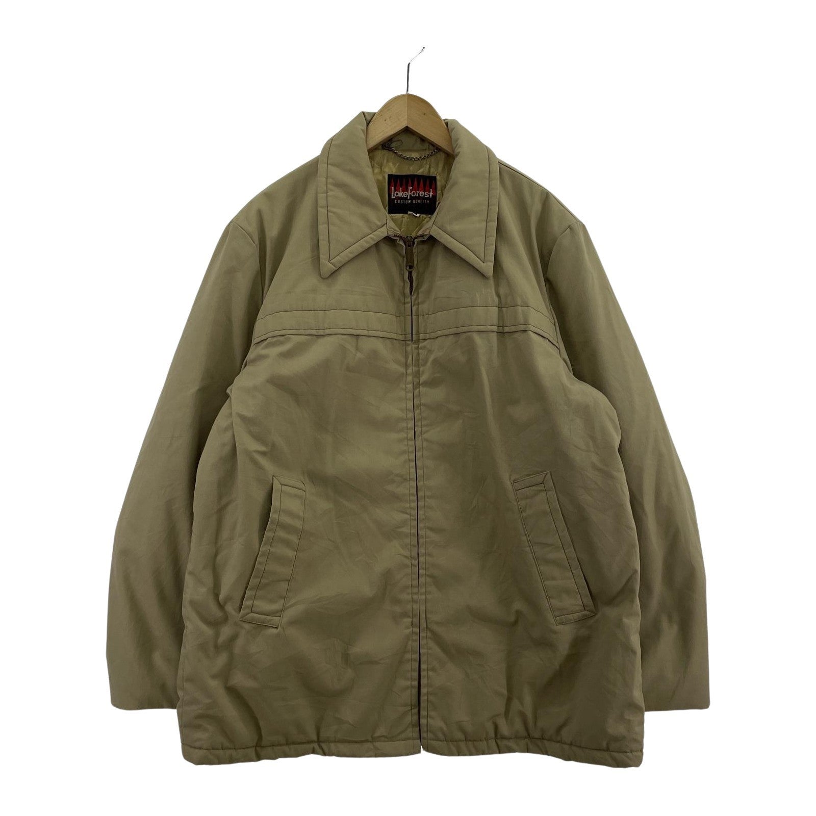 その他アウター OLD LAKE FOREST 内キルティングジャケット 44 70s? 44 ベージュ
