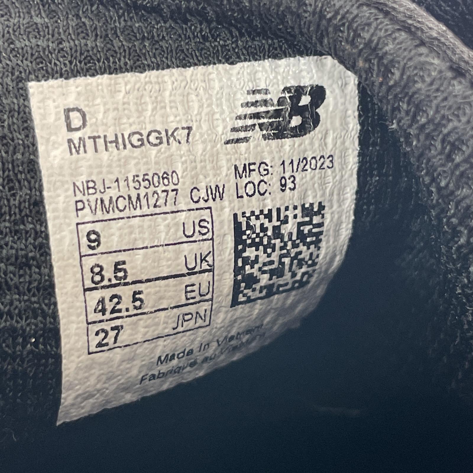 スニーカー NEW BALANCE MTHIGGK7 (27.0) 27cm (US9 UK8 1/2 EU44) ブラック