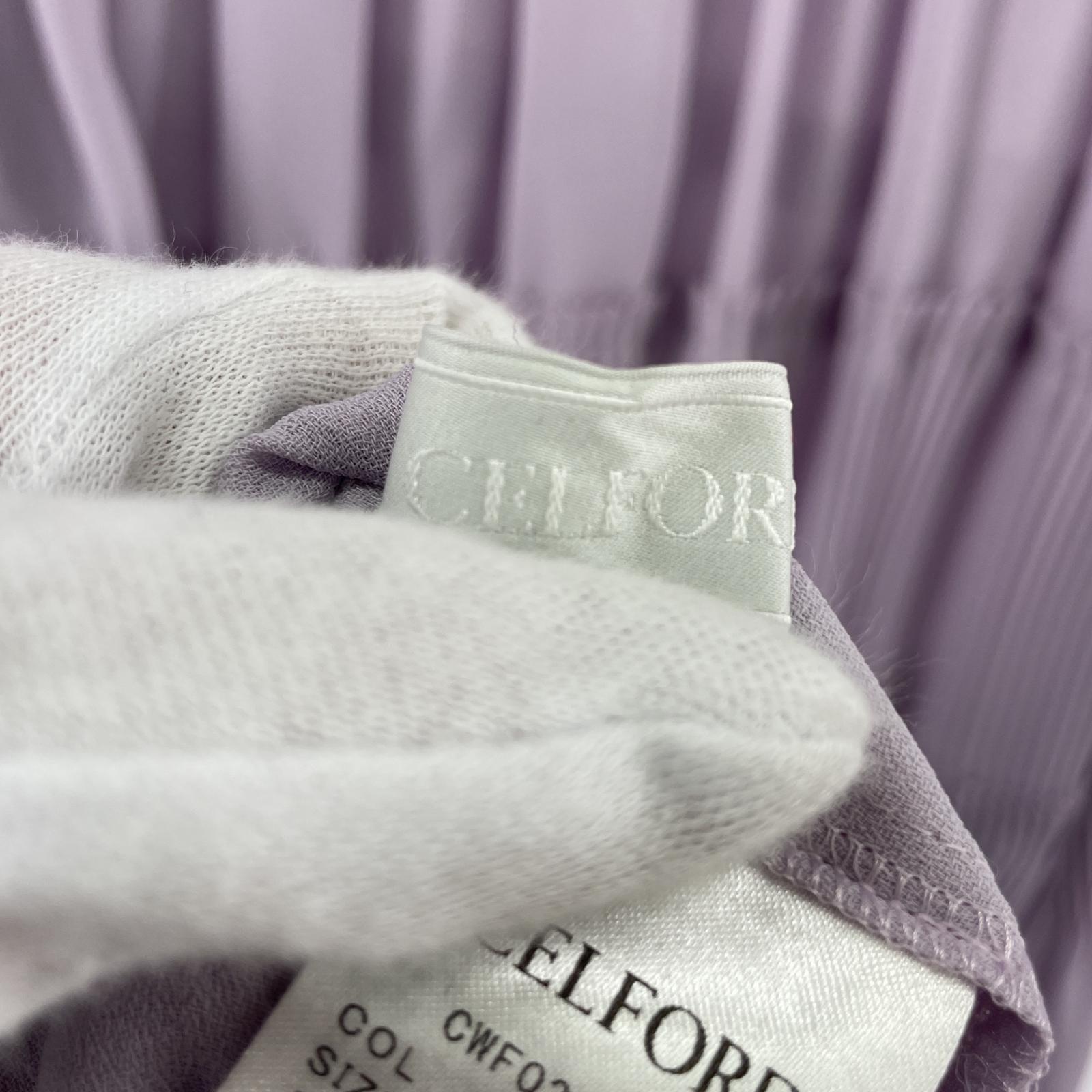 ワンピース CELFORD プリーツワンピース パープル