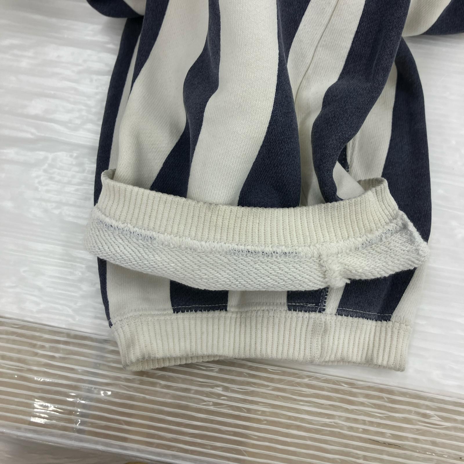 その他ボトムス AFFA ストライプパンツ ネイビー×ホワイト M