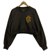 その他アウター F/CE. RE SWEAT EMBROIDERY CROPPED CARDIGAN Charcoal S S カーキ