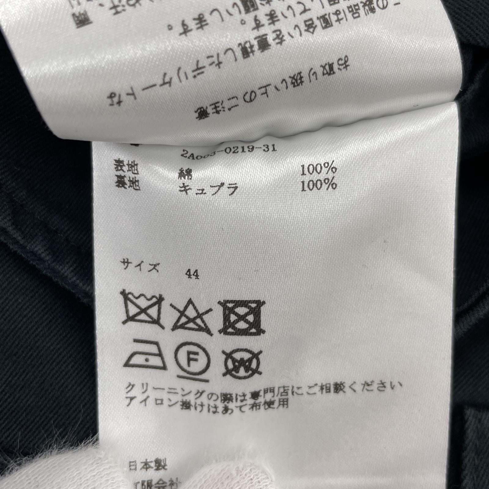 その他ボトムス JOHN LAWRENCE SULLIVAN 19AW コットンパンツ W29 44 ブラック