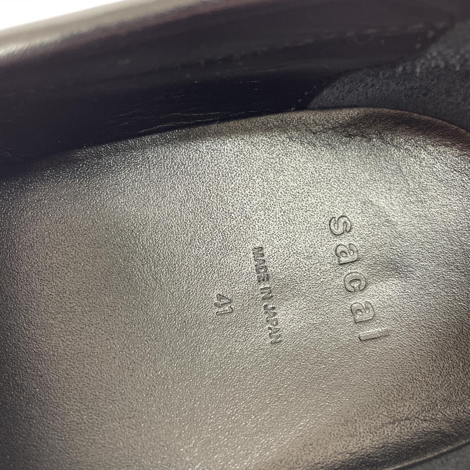 その他靴 Sacai/19SS/COW HIDE コインローファー/41/BLK 41 ブラック
