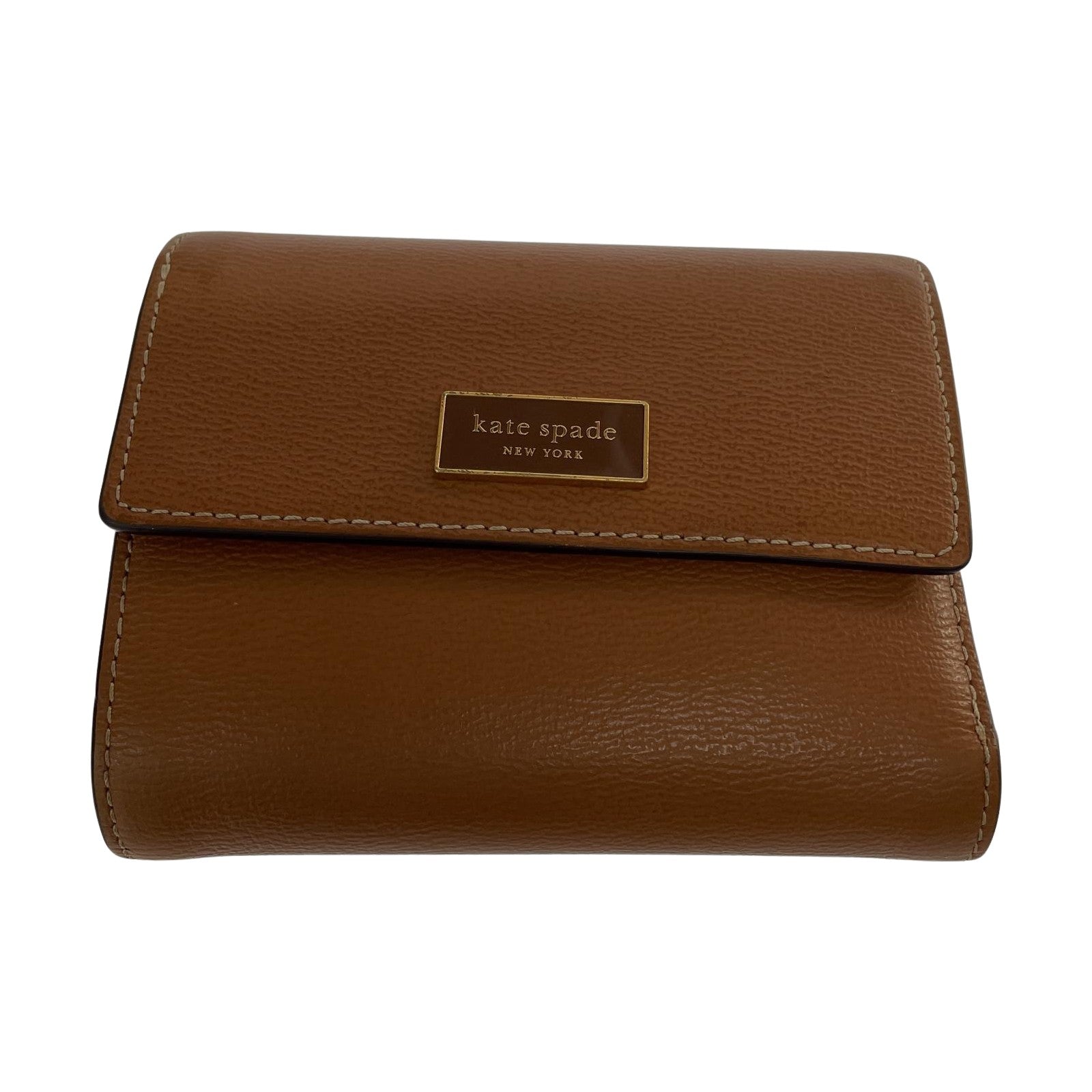 コインケース kate spade new york/3つ折り財布 ブラウン