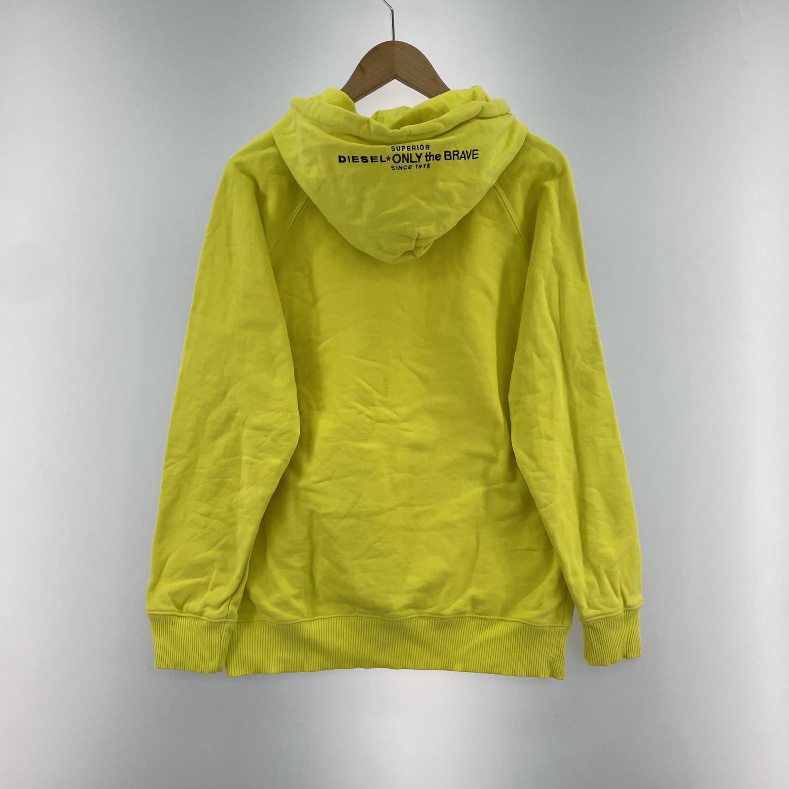 その他トップス DIESEL スウェットパーカー イエロー S S イエロー
