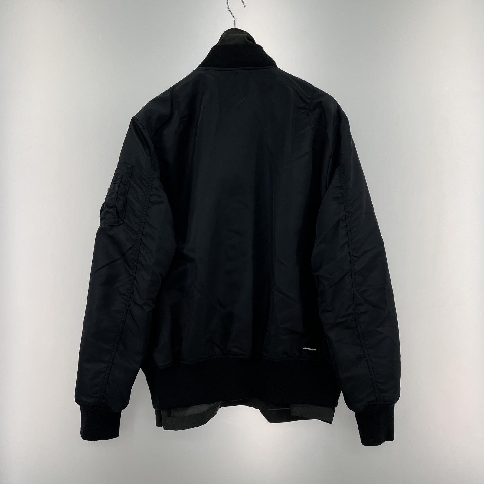 その他アウター uniform experiment 19SS REVERSIBLE MA-1 黒 (4) 4 ブラック
