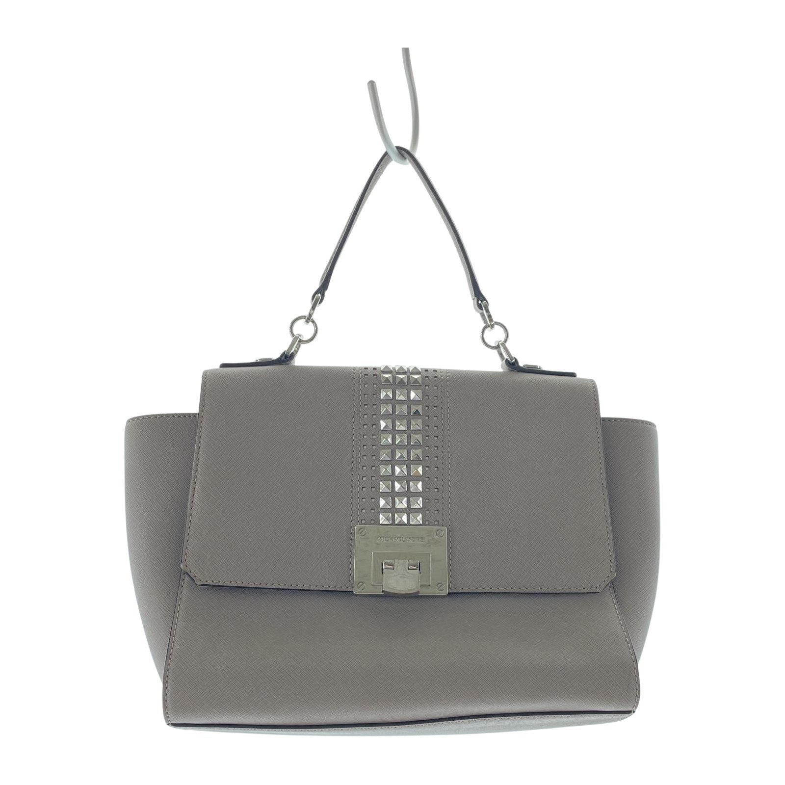 その他バッグ MICHAEL KORS スタッズ付 ハンドバッグ グレー