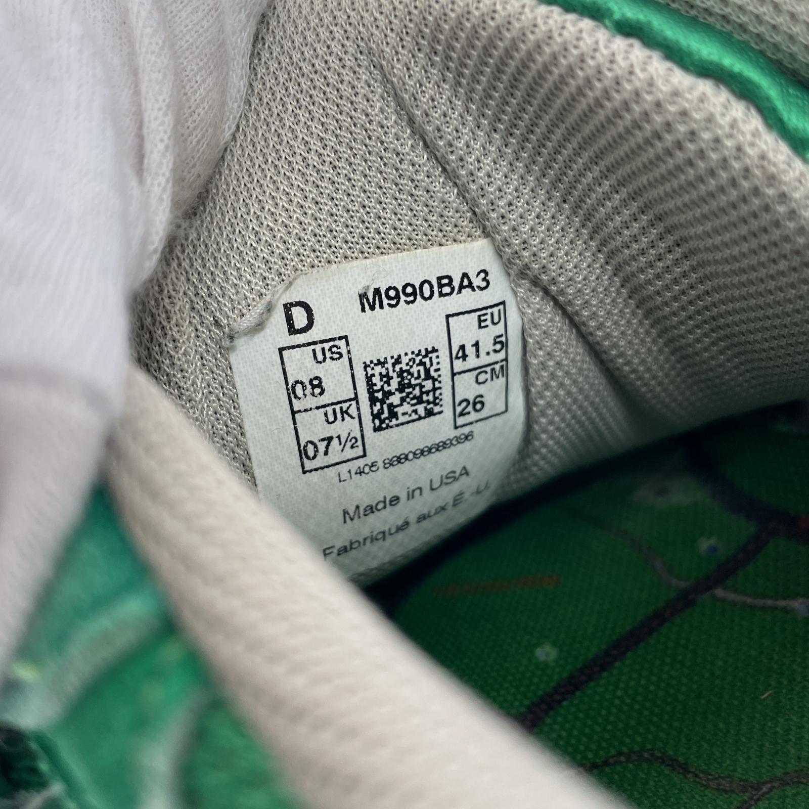 スニーカー NEW BALANCE M990BA3 ボストンマラソン 26.0cm US8 GREEN 26cm (US8 UK7 1/2 EU42) グリーン