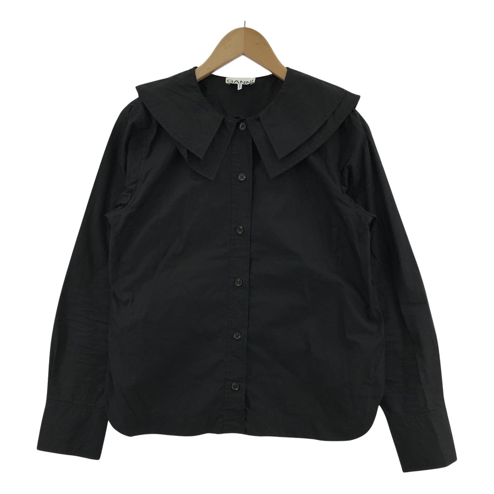 その他トップス GANNI Cotton Poplin Double/ブラウス/BLK/F8262 ブラック
