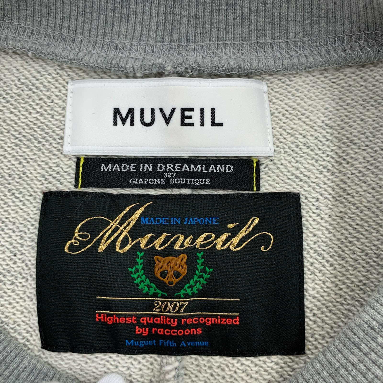 その他トップス MUVEIL 裏毛プルオーバー/スウェット/GRY 36