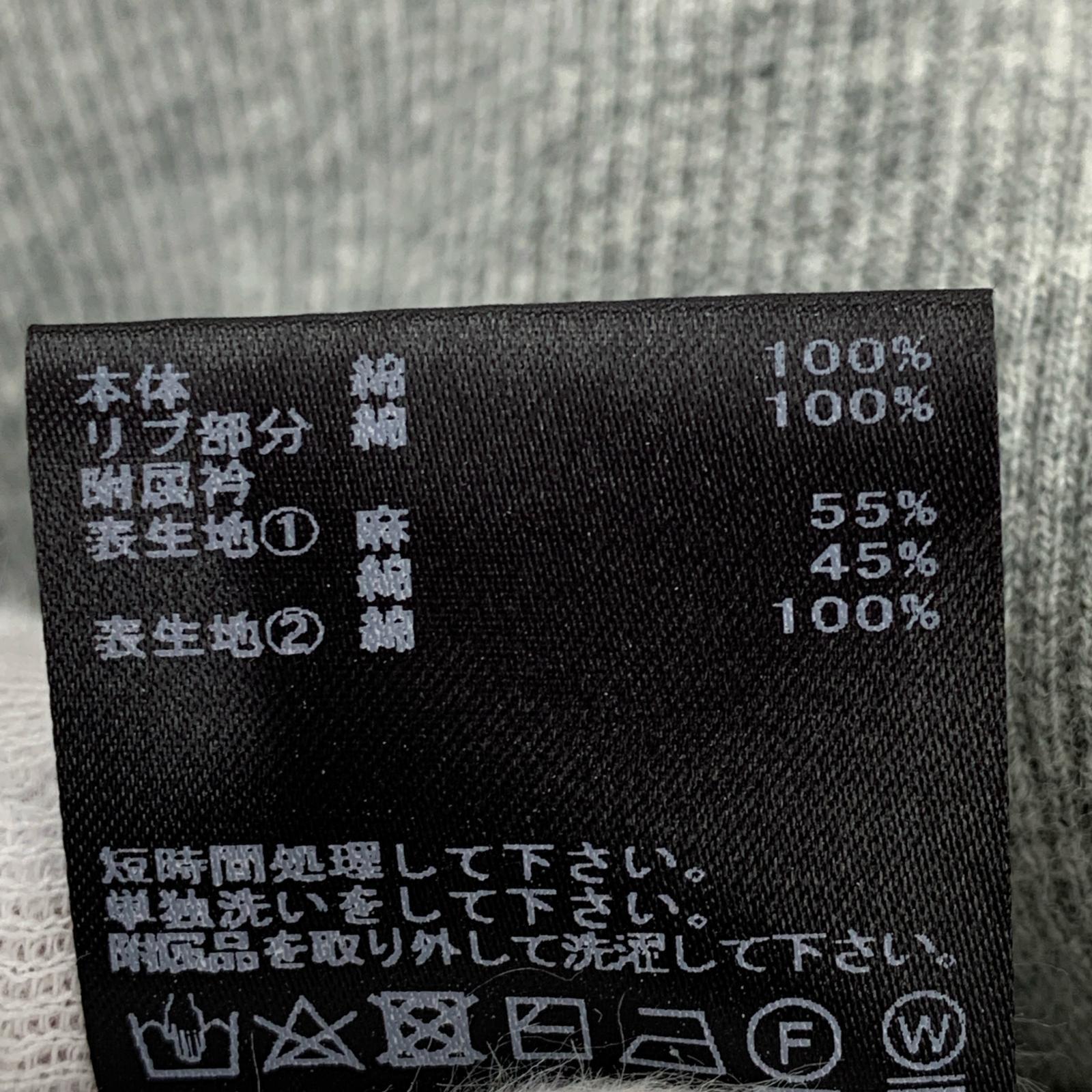 その他トップス MUVEIL 裏毛プルオーバー/スウェット/GRY 36