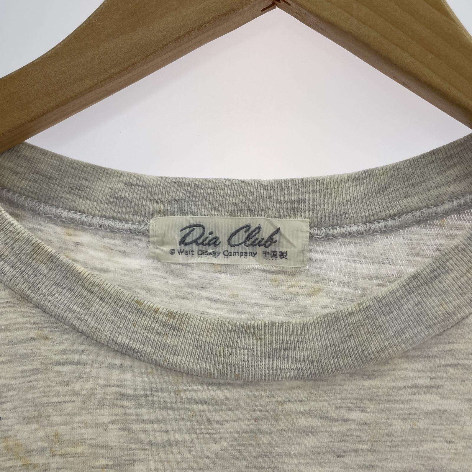 その他トップス 00s 七人の小人 眠れる森の美女 プリントTee - グレー グレー