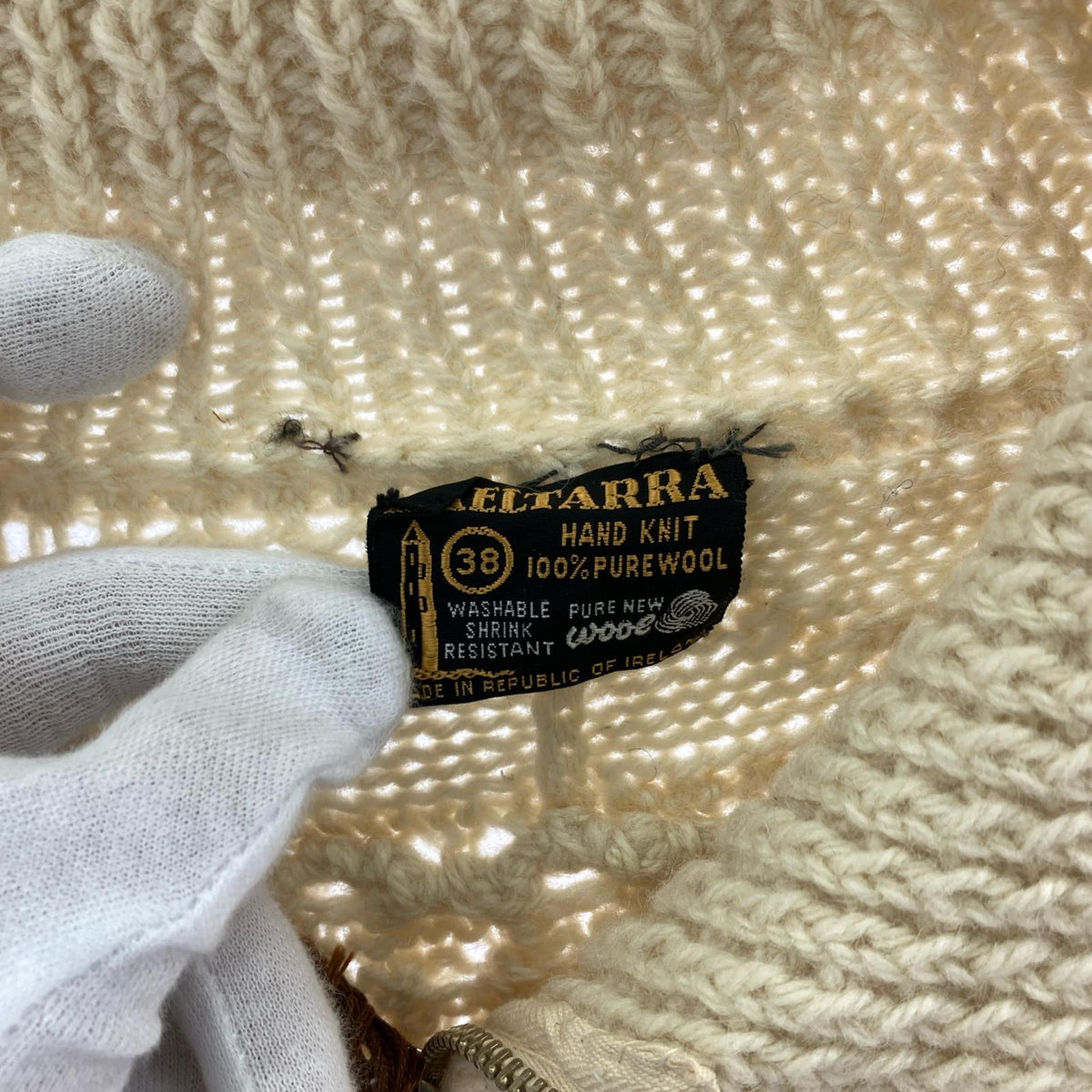 その他アウター GAELTARRA ジップアップニットカーディガン 38 38 ベージュ