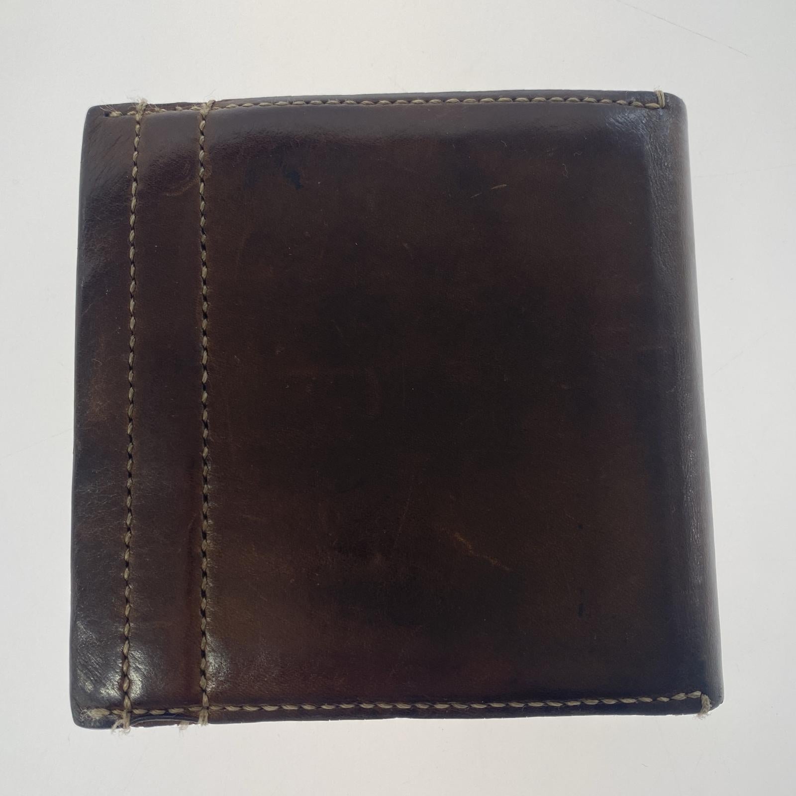 コインケース ED ROBERT JUDSON レザー 二つ折り コンパクトウォレット 財布 茶 ブラウン