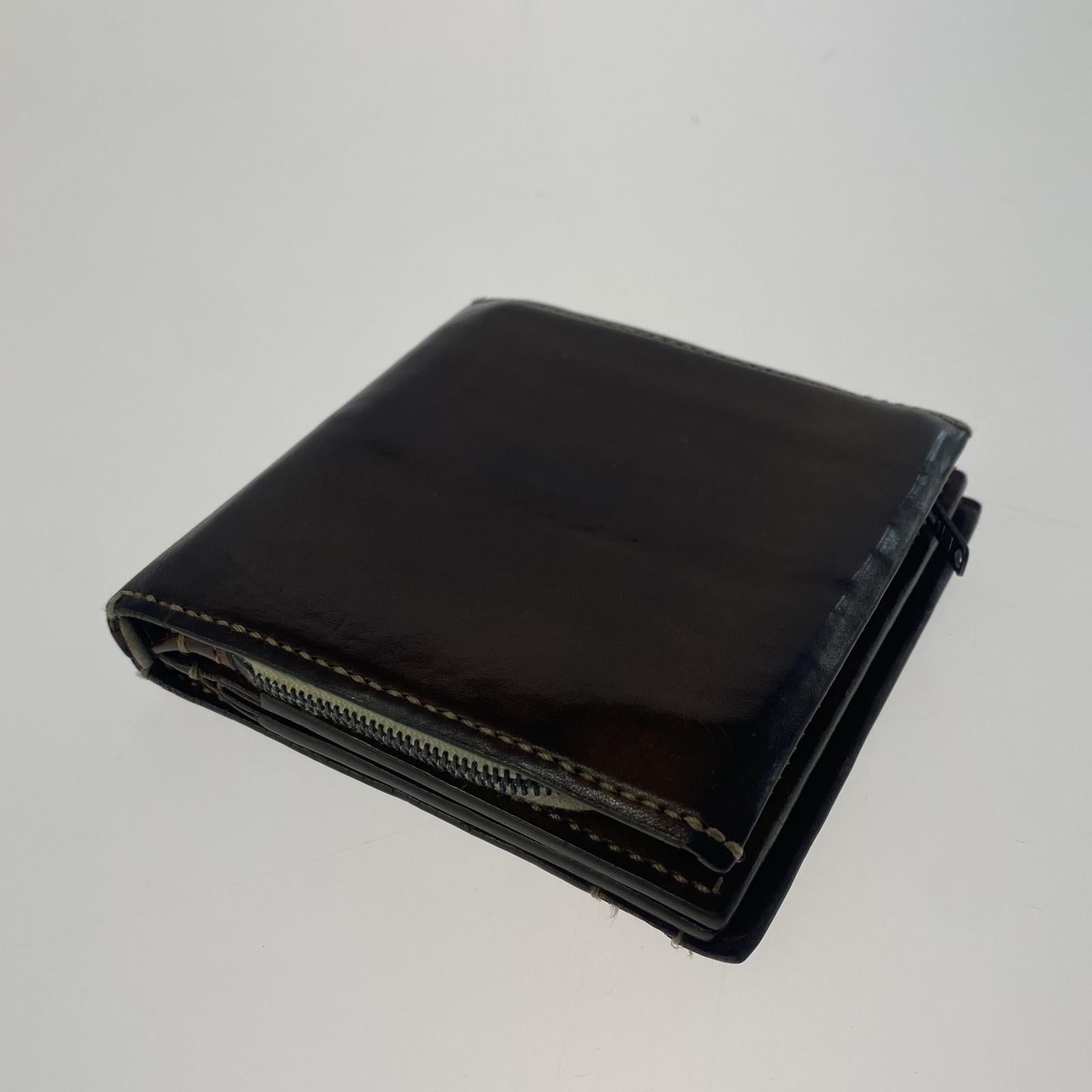 コインケース ED ROBERT JUDSON レザー 二つ折り コンパクトウォレット 財布 茶 ブラウン