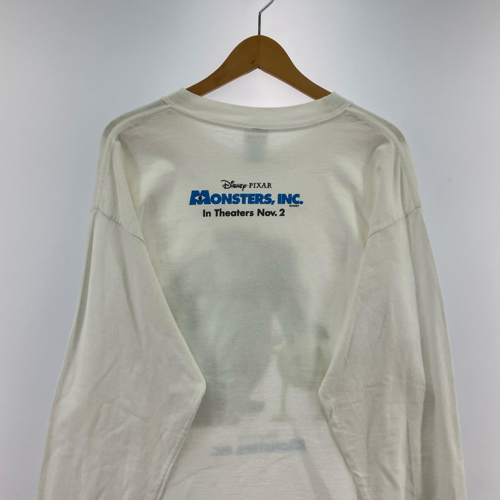 その他トップス 00s disney pixer monsters inc l/s tee 白 L L ホワイト