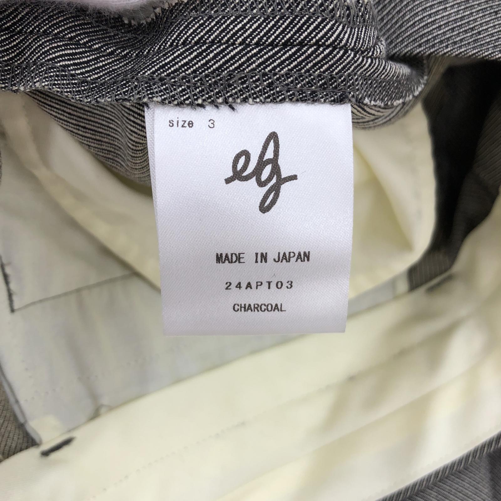 その他ボトムス Abelia Edward Goucher 24AW レーヨンウール2タックスラックス 2 24APT03 ブラック