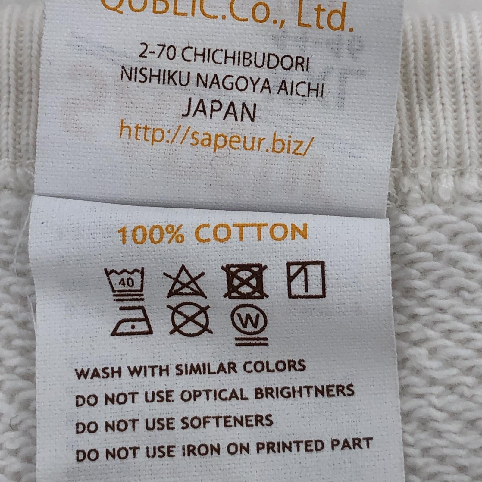 その他トップス SAPeur USAPE L/S スウェット 2XL WHT ホワイト