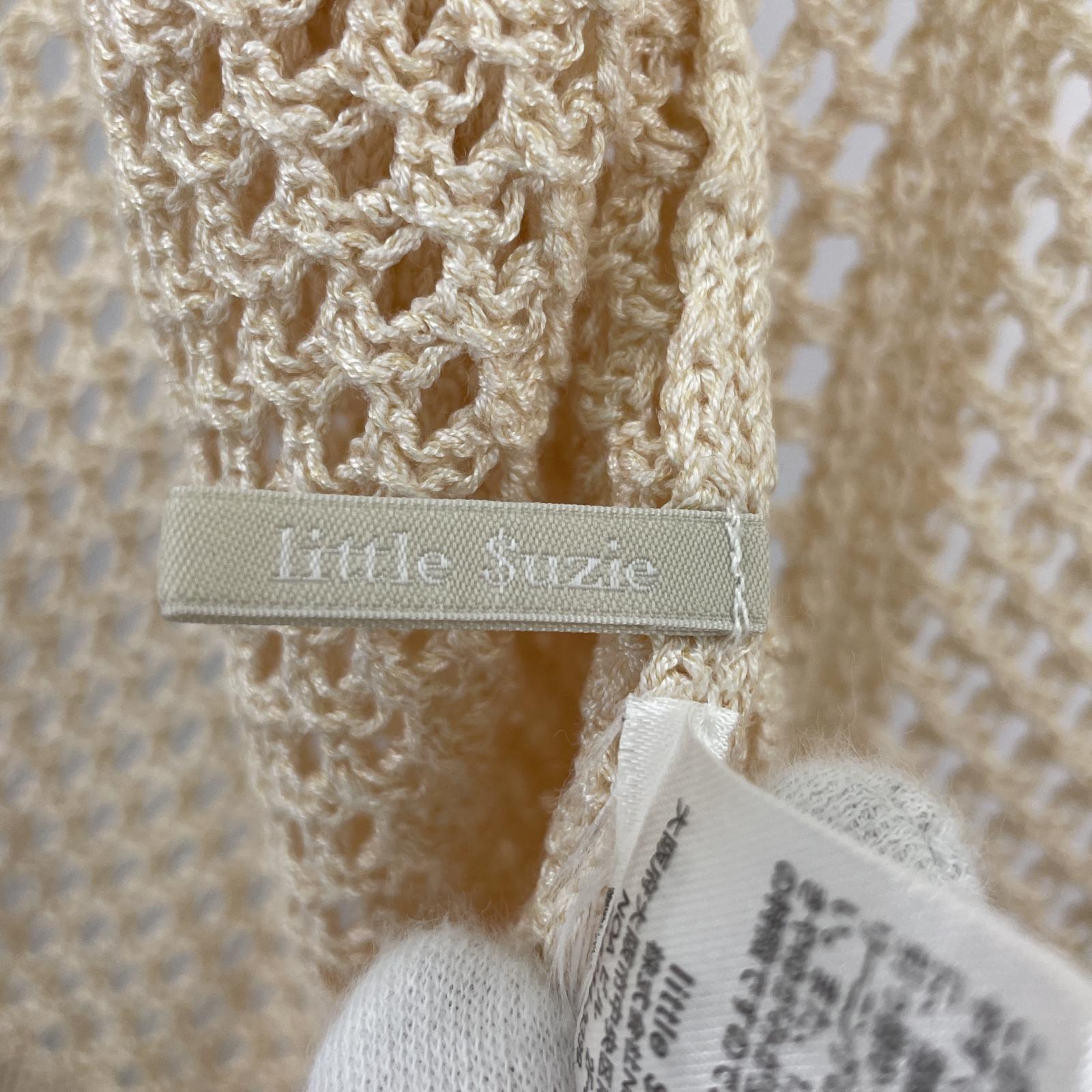 ワンピース littlesuzie 2way Mesh Knit Dress ホワイト ホワイト
