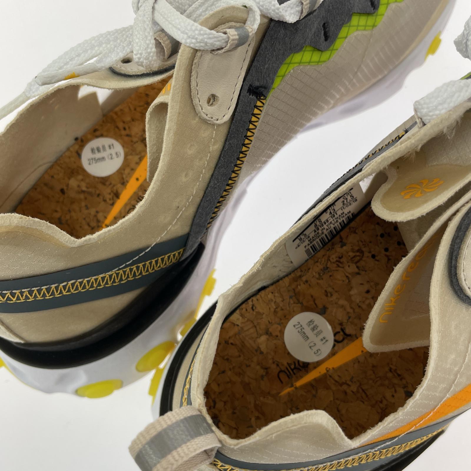 スニーカー NIKE REACT ELEMENT 87 27.5cm AQ1090-101 27.5cm (US9 1/2 UK9 EU45)