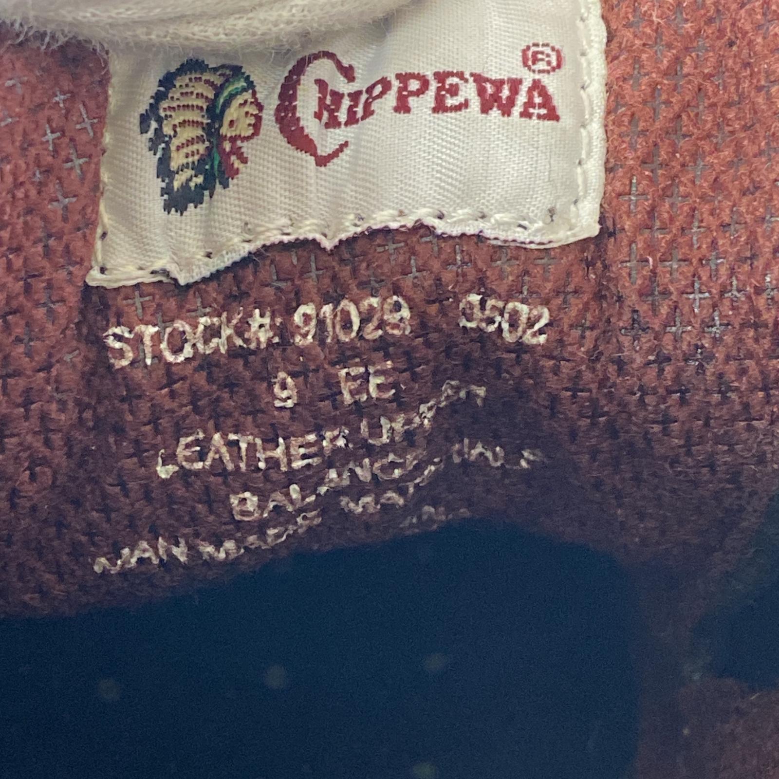 ブーツ Chippewa ワークブーツ 9 ブラック