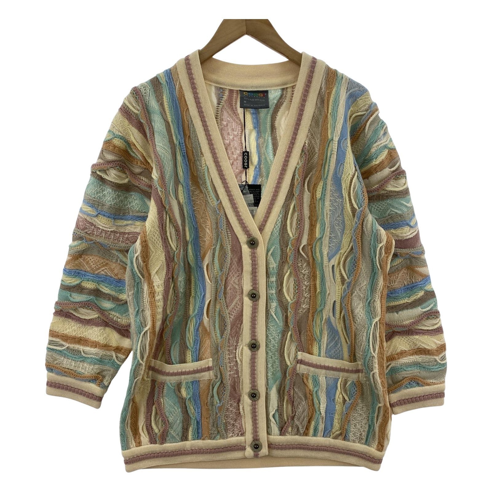 その他トップス COOGI 3Dニット カーディガン M マルチカラー