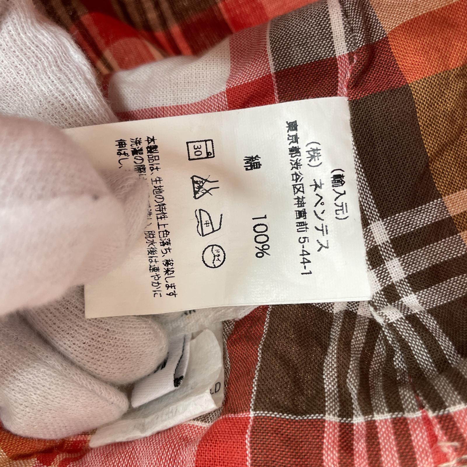 ハット 裏地チェック ベージュ M ベージュ