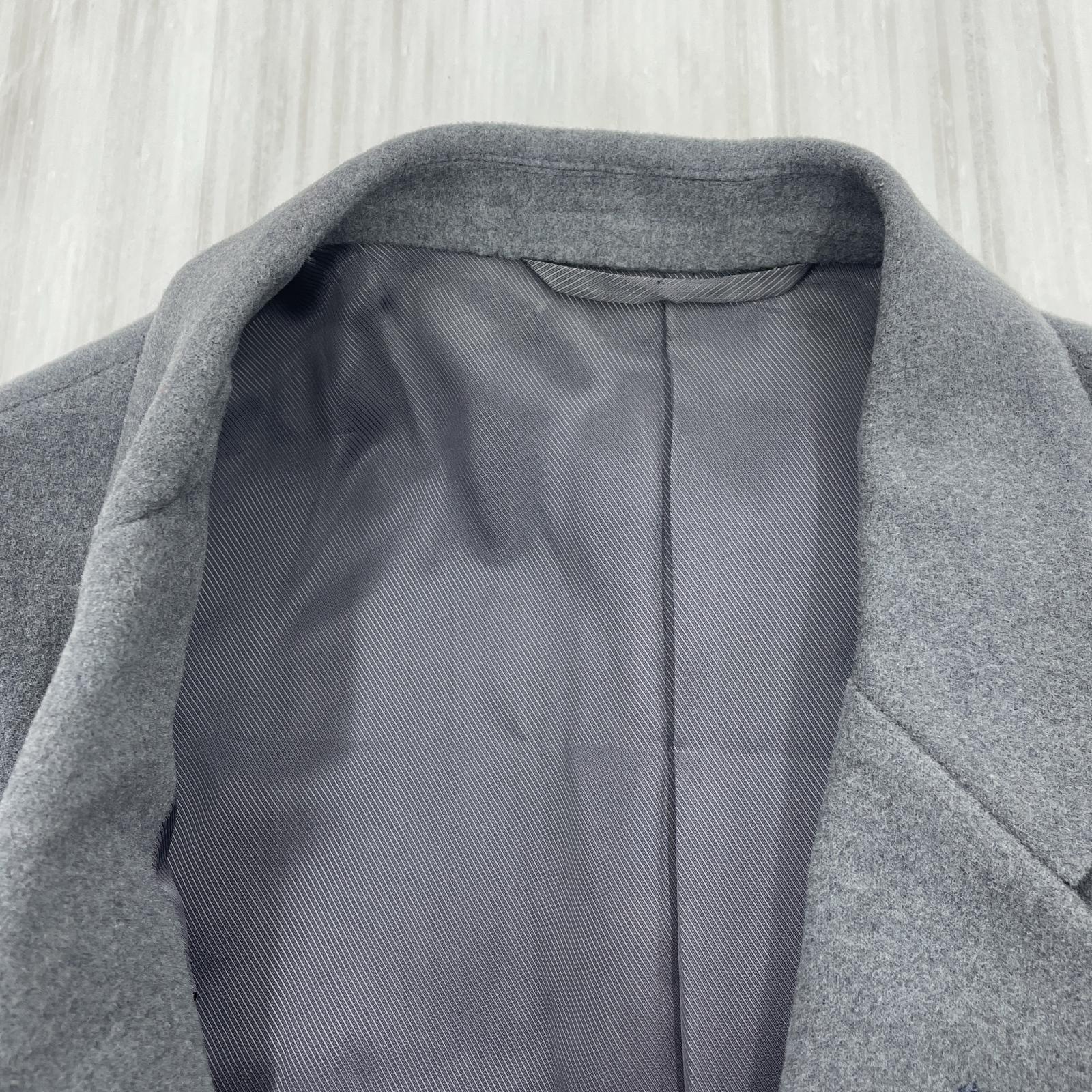 その他アウター ウール チェスターコート グレー (M) M グレー
